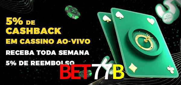 Promoções do cassino ao Vivo Bet77B